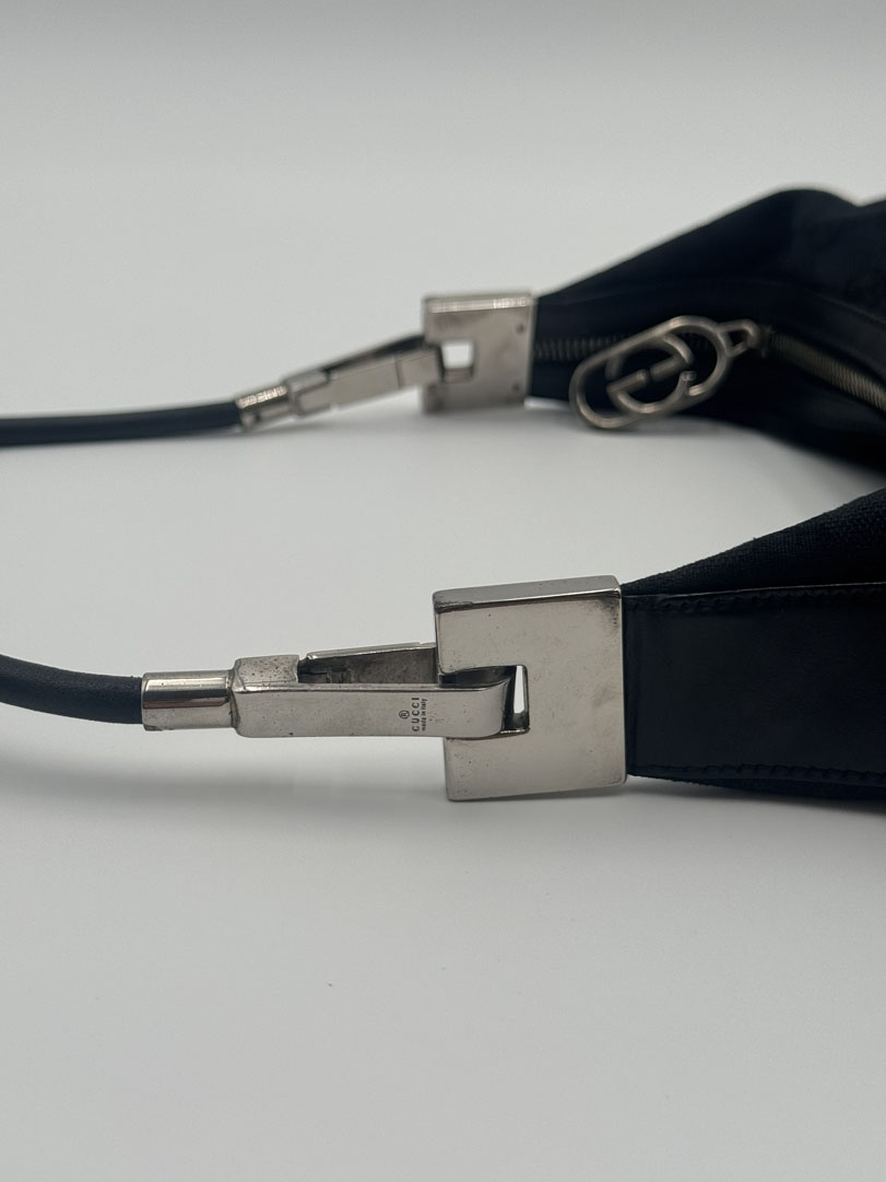Gucci Black GG Canvas Shoulder Bag - Image 12