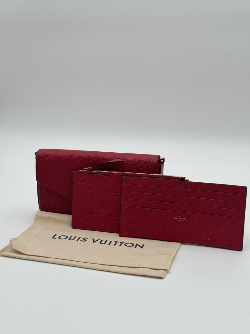 Louis Vuitton Felicie Pochette Monogram Empreinte Red