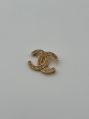 Chanel Rhinestone CC Brooch