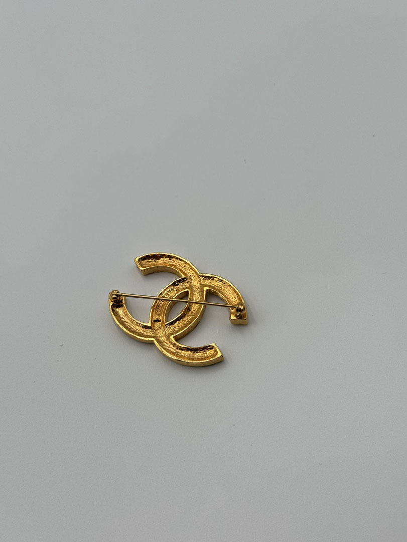 Chanel Rhinestone CC Brooch
