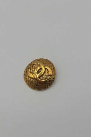 Chanel Round CC Brooch