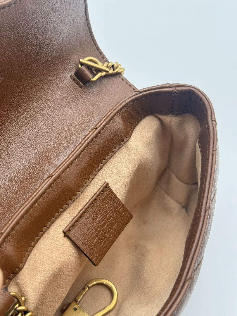 Gucci Marmont Super Mini Brown