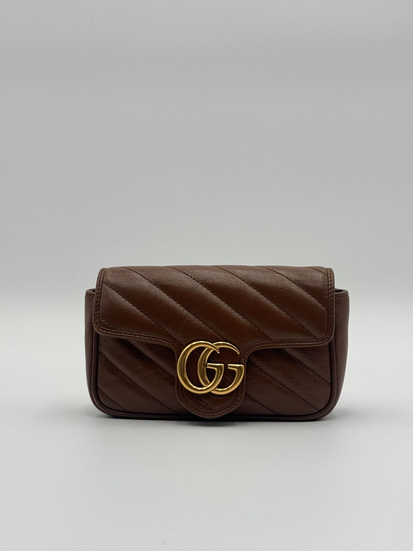 Gucci Marmont Super Mini Brown