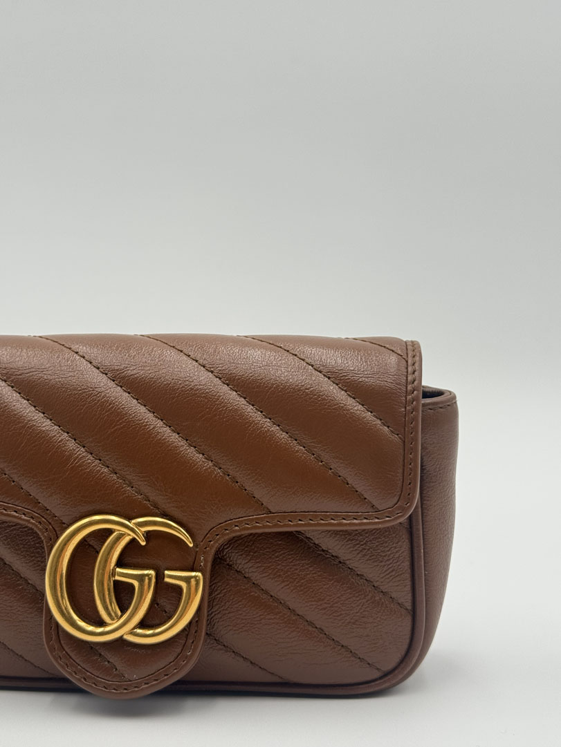 Gucci Marmont Super Mini Brown