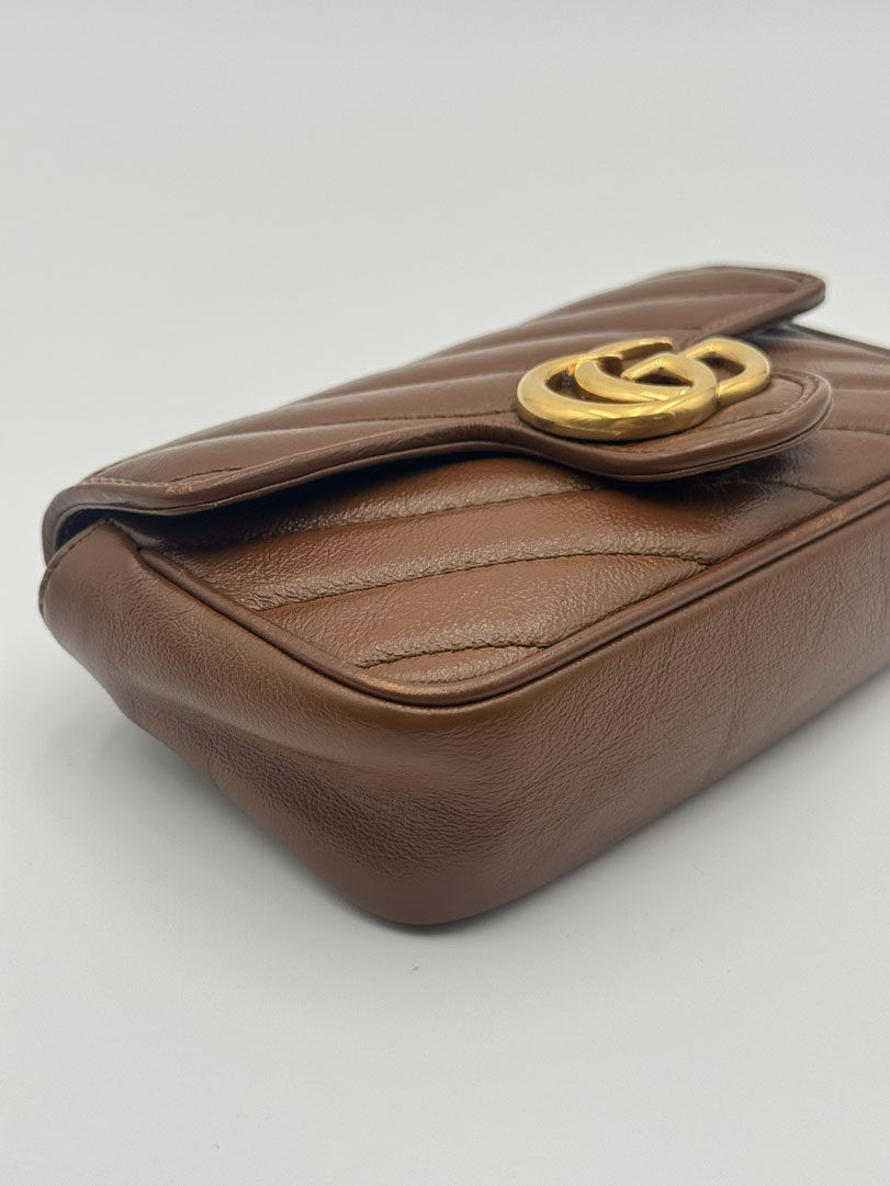 Gucci Marmont Super Mini Brown