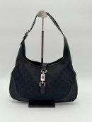 Gucci GG Canvas Jackie Shoulder Bag Black