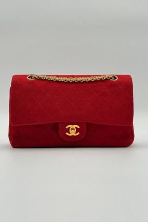 Chanel Double Flap Bag Medium Red