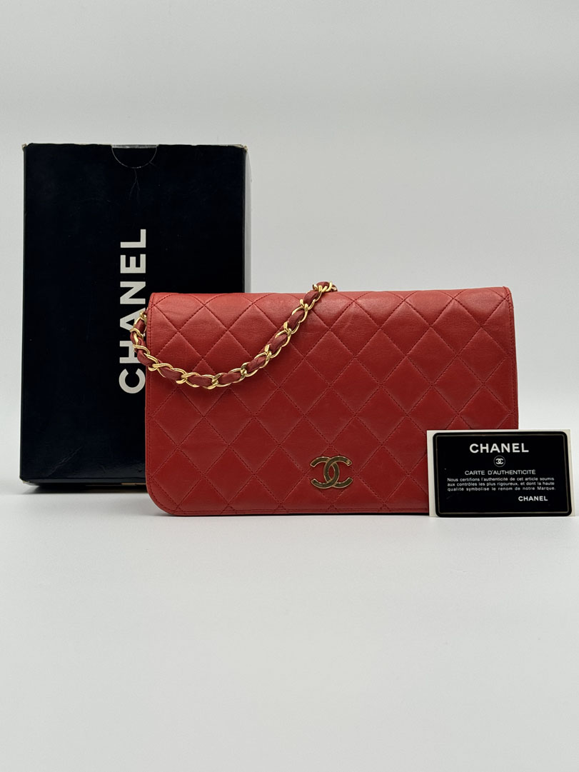 Chanel Single Flap Bag Red