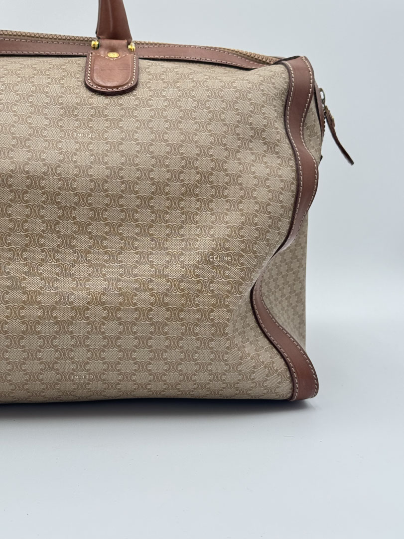 Celine Macadam Canvas Boston Bag - Image 9