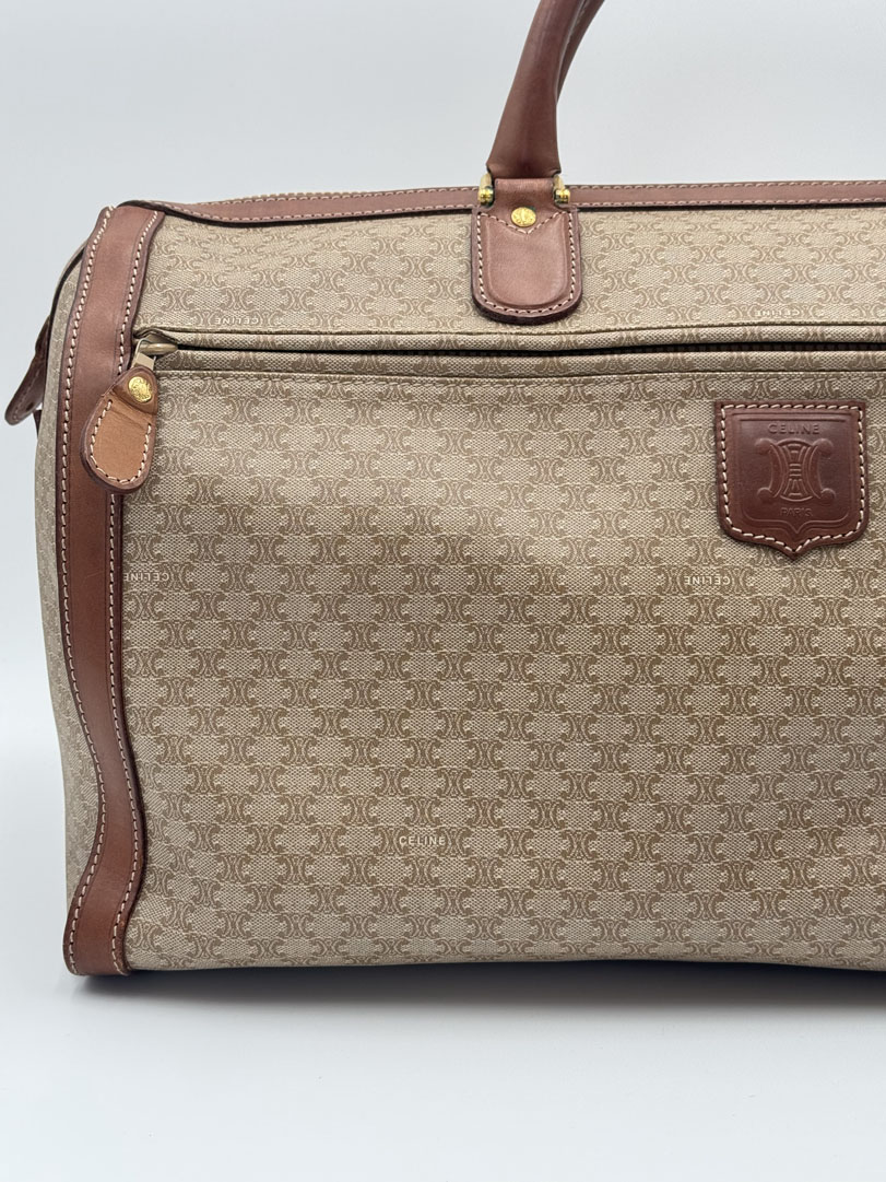 Celine Macadam Canvas Boston Bag - Image 5