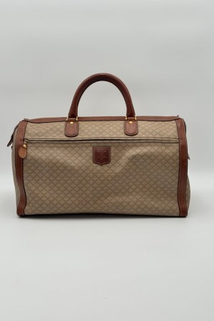 Celine Macadam Canvas Boston Bag