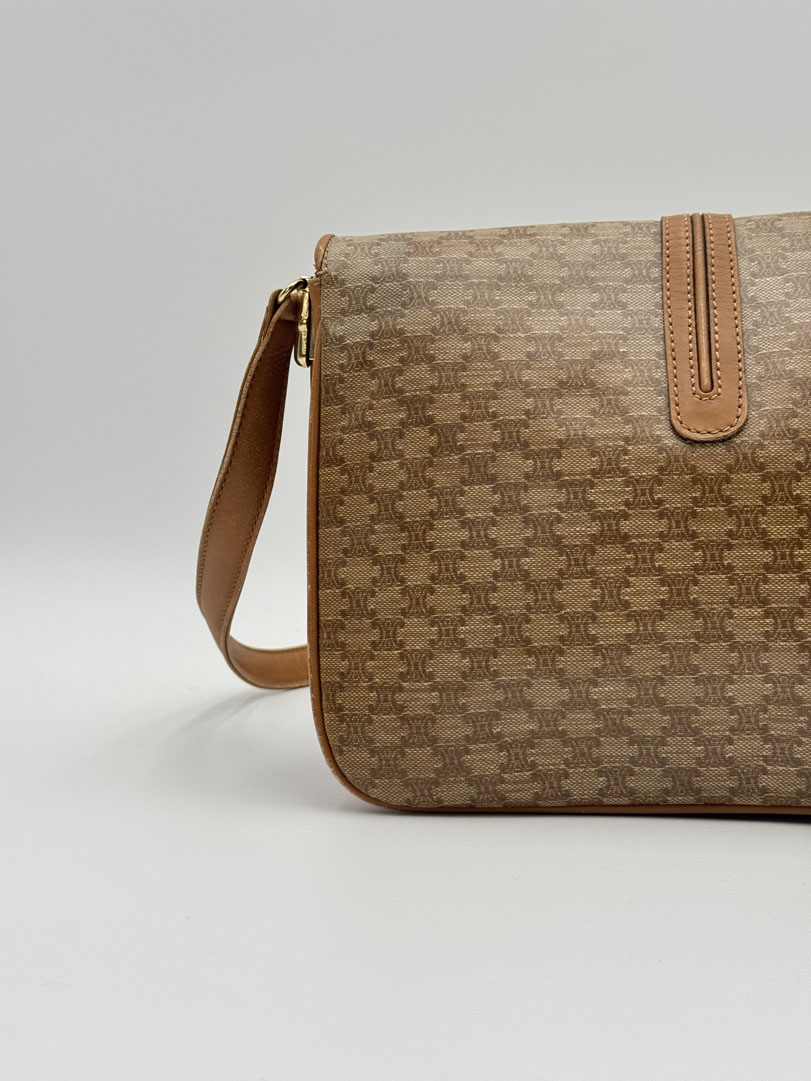 Celine Macadam Canvas Crossbody Bag - Image 7