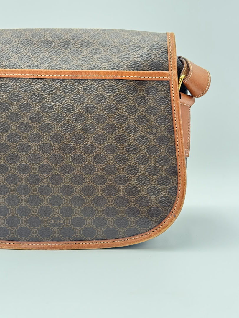 Celine Macadam Canvas Crossbody Bag - Image 8