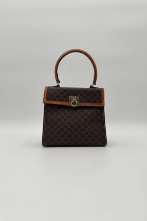 Celine Macadam Canvas Hand Bag