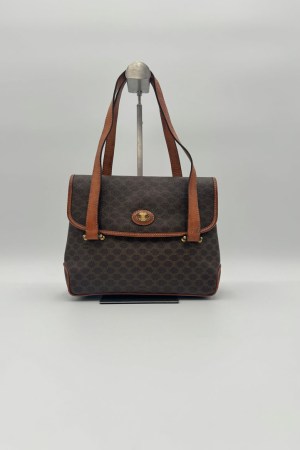 Celine Macadam Canvas Hand Bag