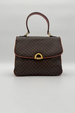 Celine Macadam Canvas Hand Bag