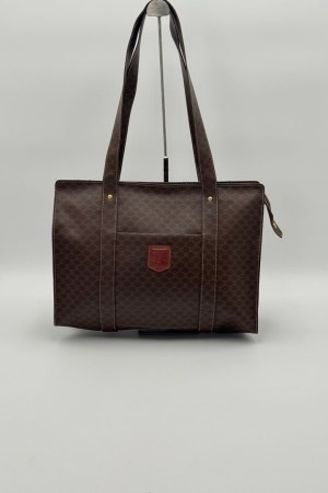 Celine Macadam Canvas Shoulder Bag