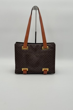 Celine Macadam Canvas Shoulder Bag