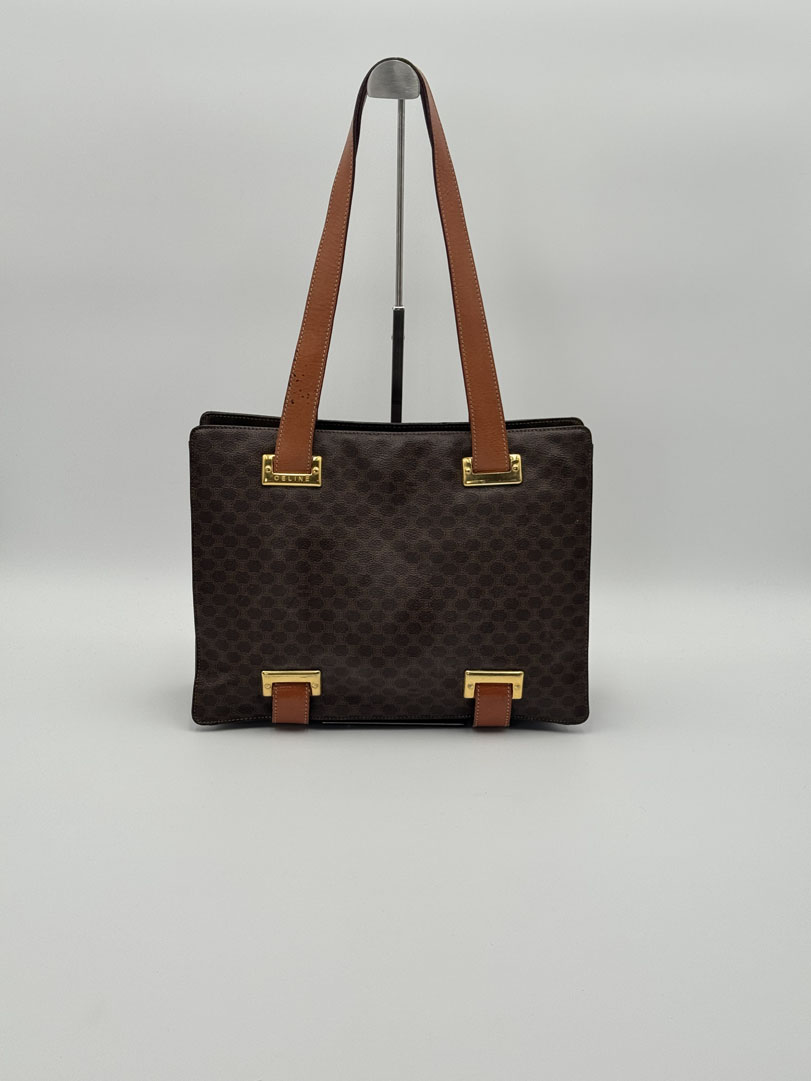 Celine Macadam Canvas Shoulder Bag