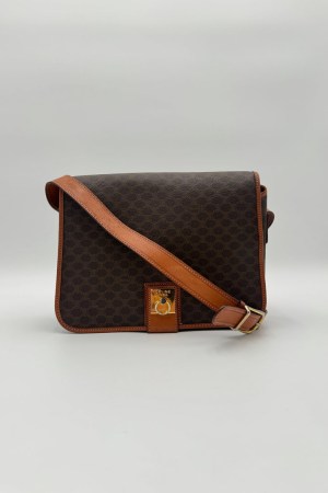 Celine Macadam Canvas Shoulder Bag