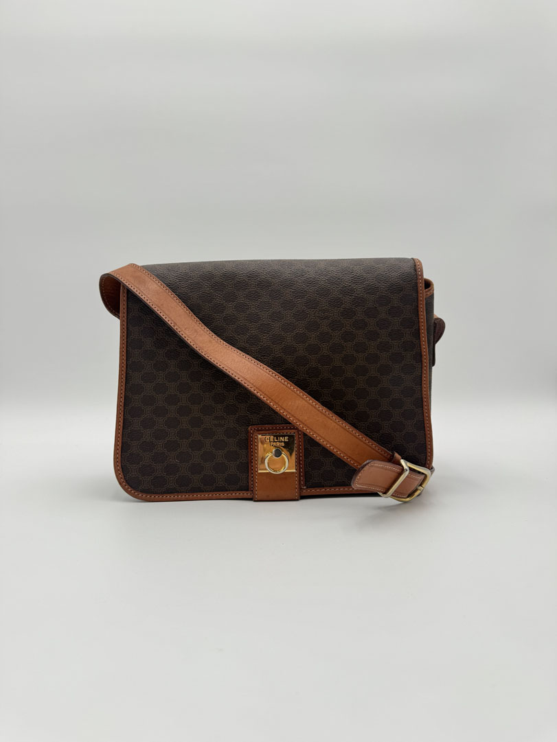 Celine Macadam Canvas Shoulder Bag