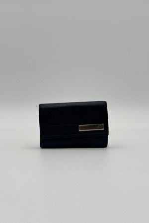 Gucci Black Leather Key Holder