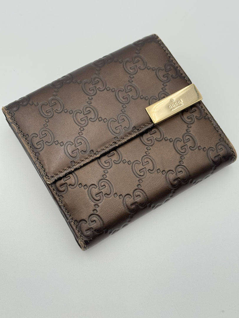 Gucci Brown GG Leather Wallet - Afbeelding 15