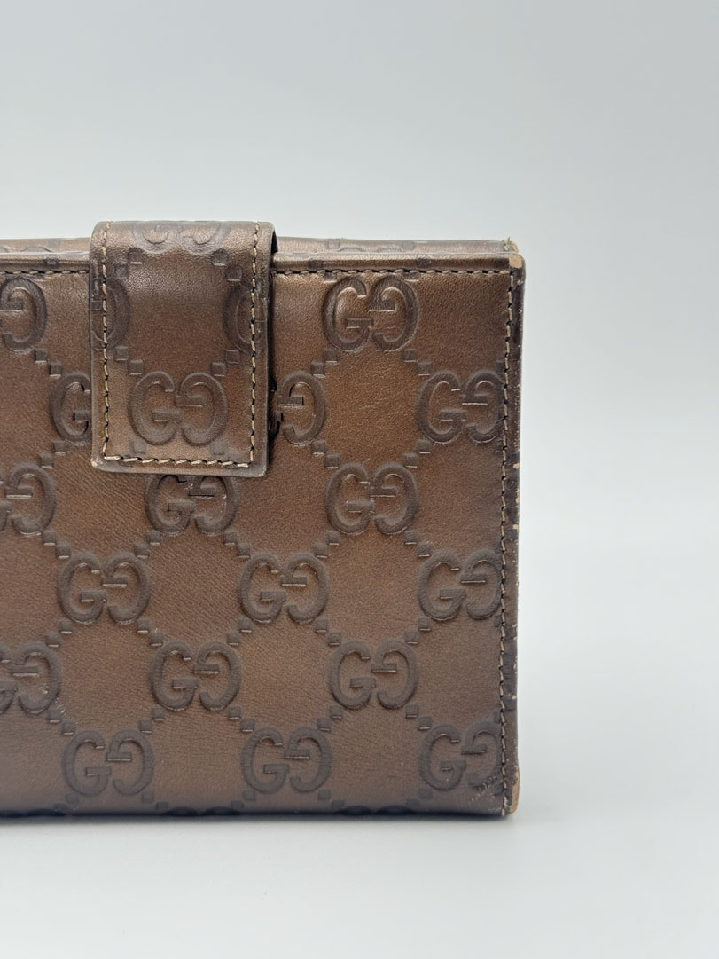 Gucci Brown GG Leather Wallet - Afbeelding 6