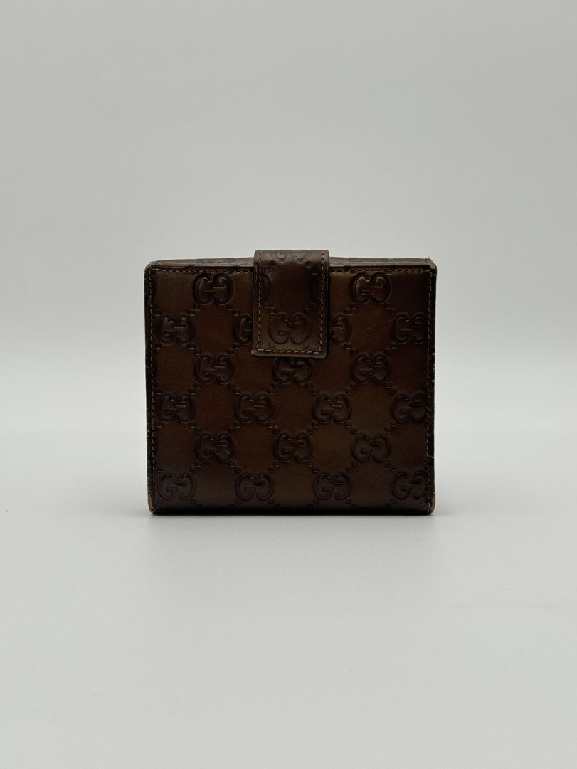 Gucci Brown GG Leather Wallet - Afbeelding 4