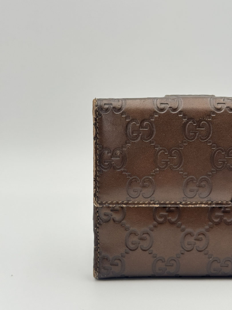 Gucci Brown GG Leather Wallet - Afbeelding 2