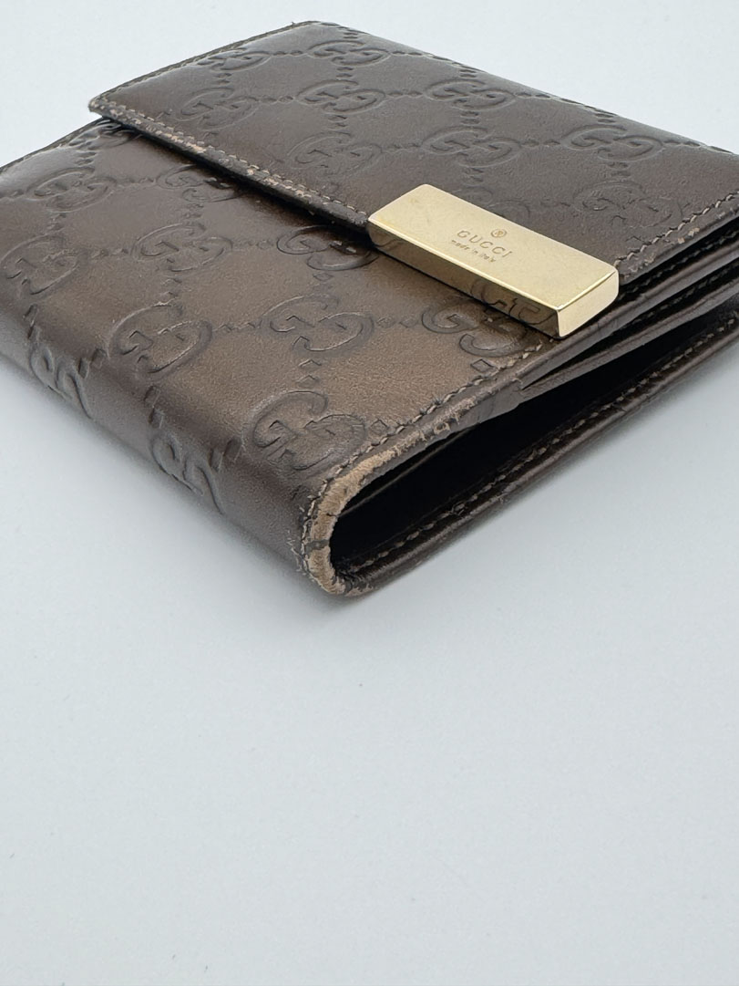 Gucci Brown GG Leather Wallet - Afbeelding 12