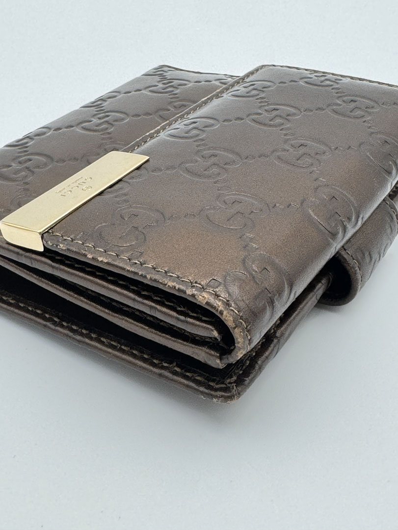 Gucci Brown GG Leather Wallet - Afbeelding 11