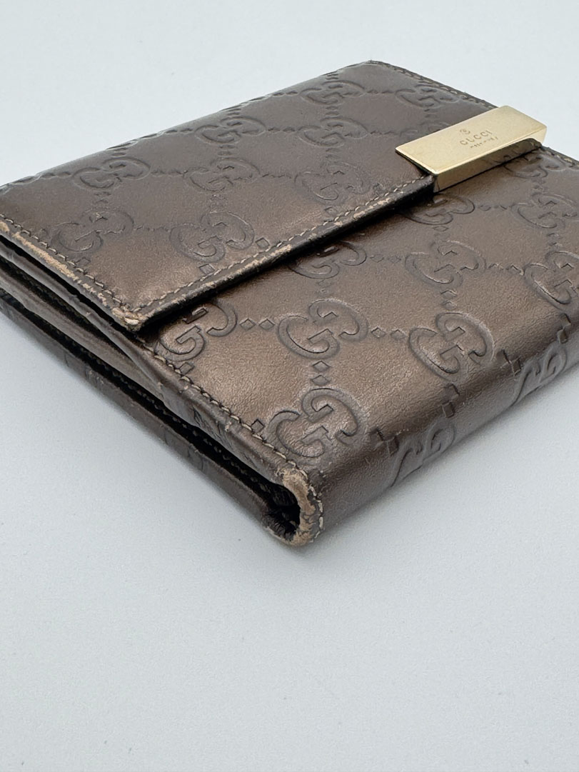 Gucci Brown GG Leather Wallet - Afbeelding 9