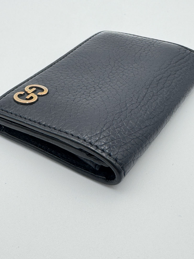 Gucci Card Holder Black Leather - Image 11