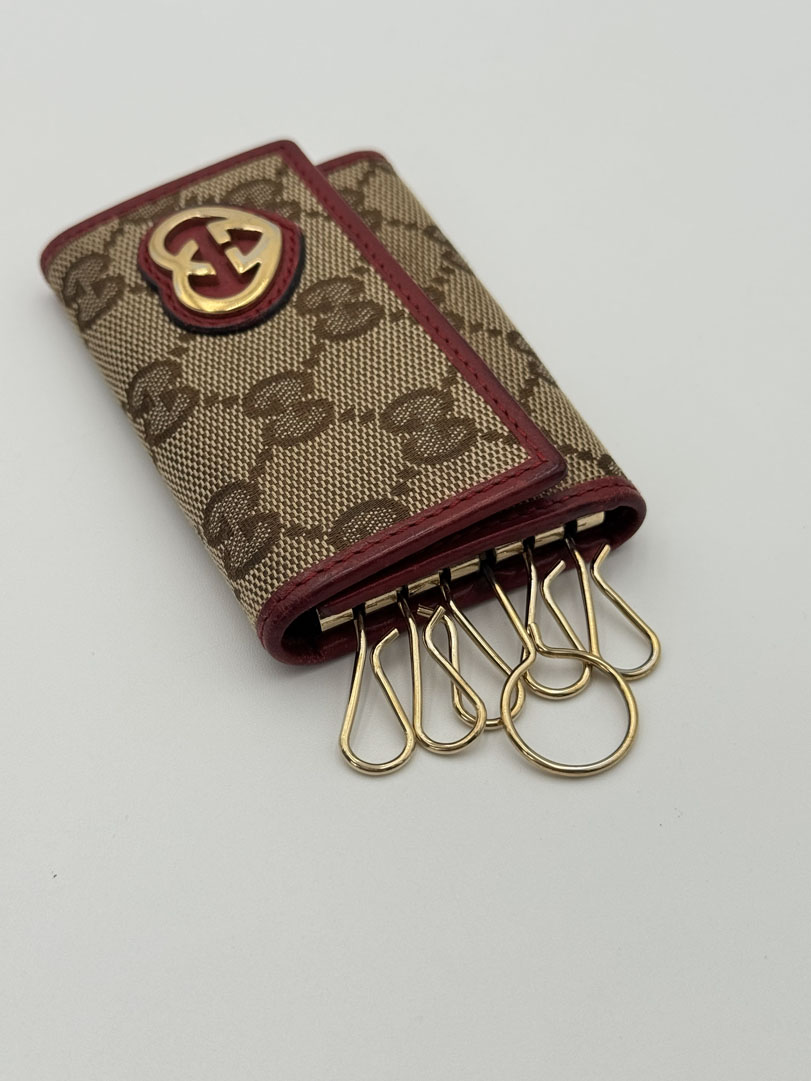 Gucci GG Canvas Heart Key Holder - Afbeelding 9