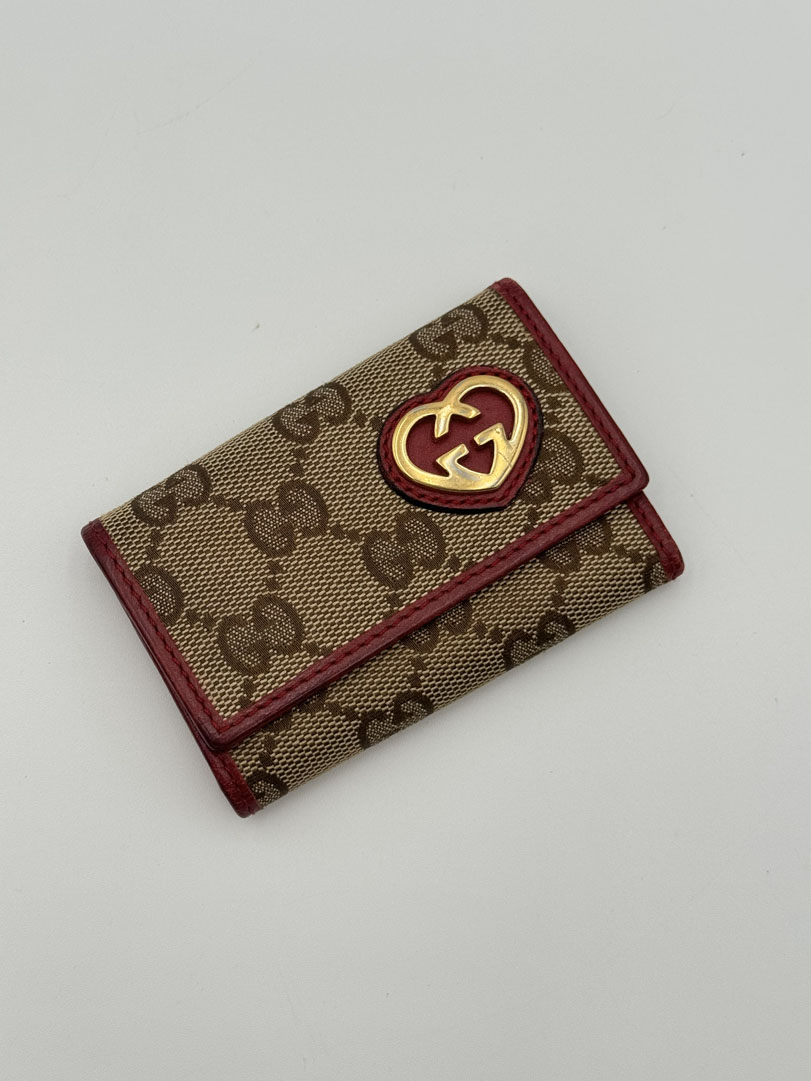 Gucci GG Canvas Heart Key Holder - Afbeelding 2