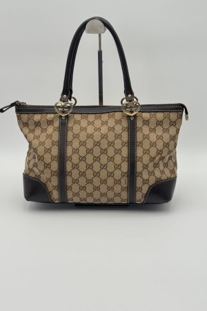 Gucci GG Canvas Heart Tote