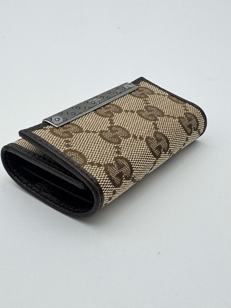 Gucci GG Canvas Key Case - Image 10