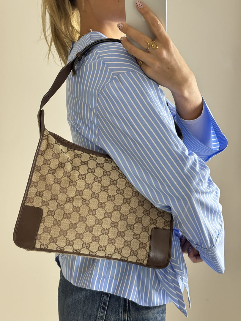 Gucci GG Canvas Shoulder Bag - Image 2
