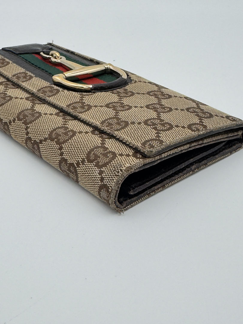 Gucci Horsebit Wallet GG Canvas - Afbeelding 11