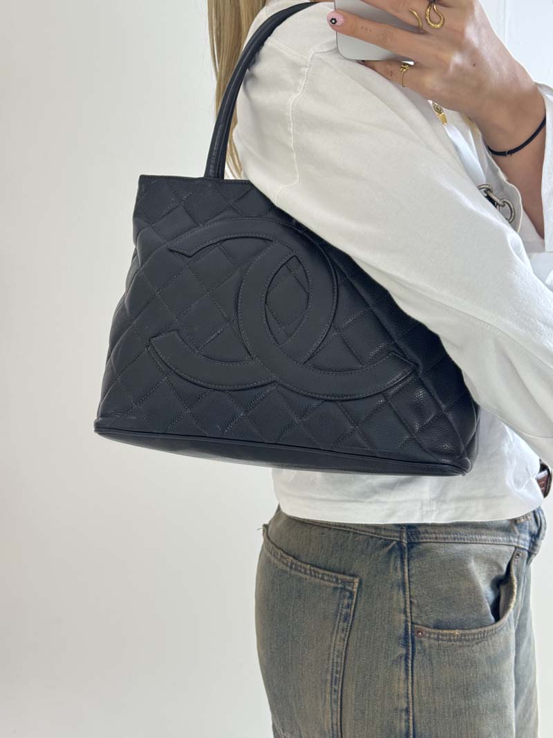 Chanel Medallion Tote Caviar