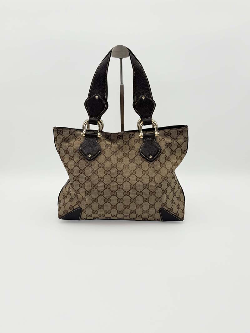 Gucci GG Canvas Horsebit Tote