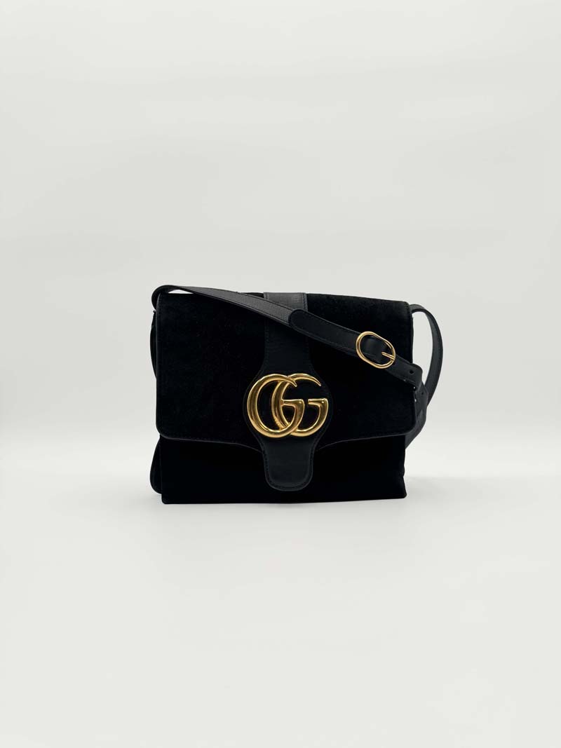Gucci Arli Suede GG Bag