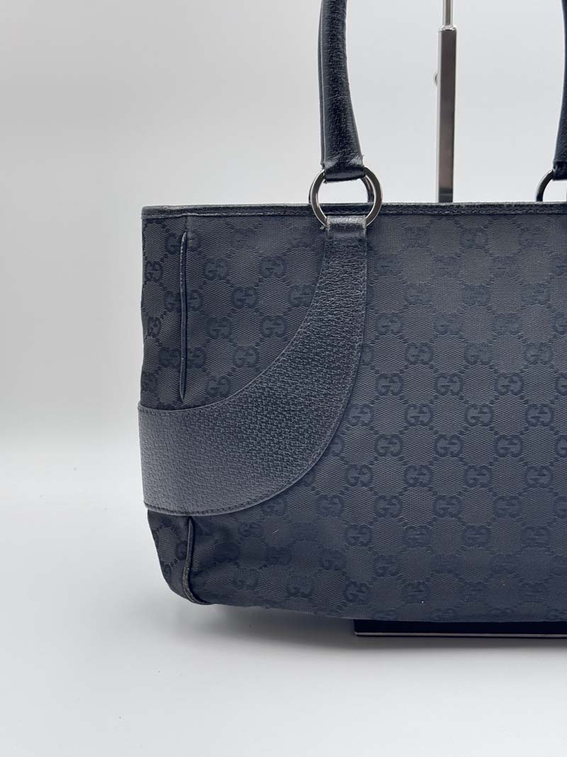 Gucci GG Canvas Hand Bag Black - Afbeelding 7