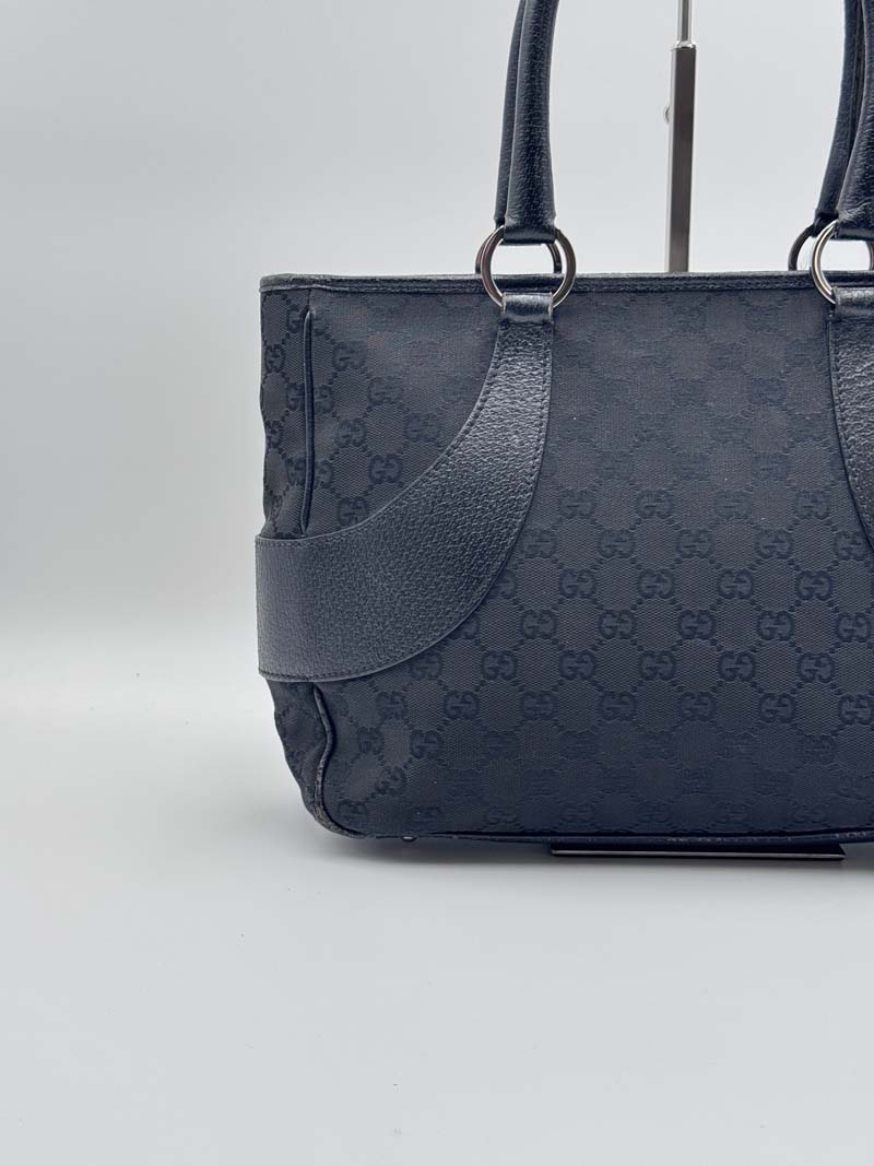 Gucci GG Canvas Hand Bag Black - Afbeelding 4