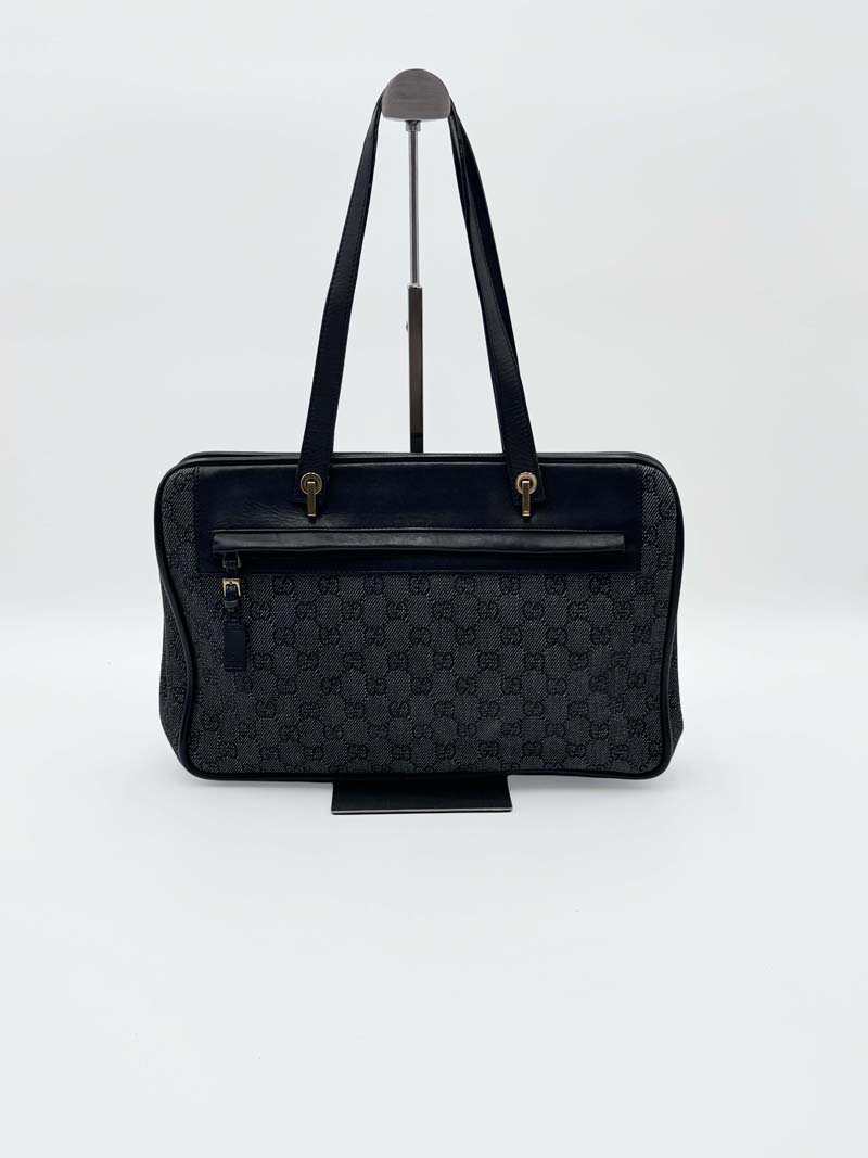 Gucci GG Canvas Shoulder Bag Black