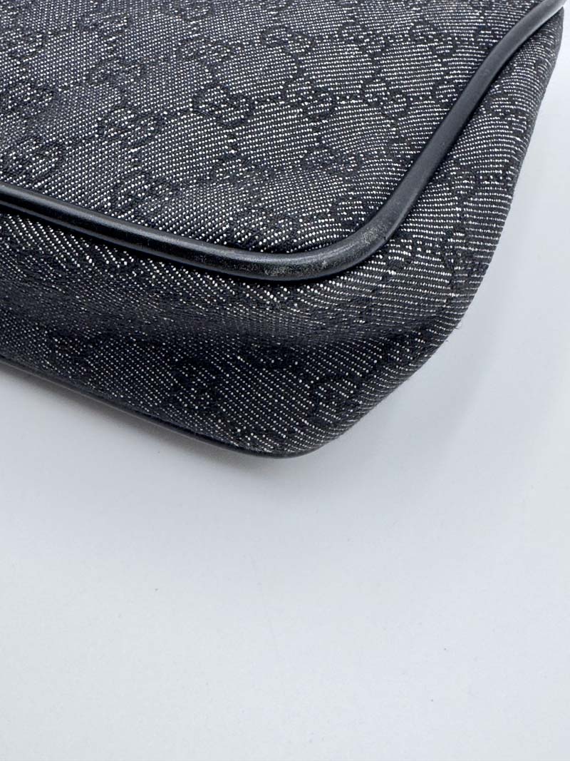 Gucci GG Canvas Shoulder Bag Black - Afbeelding 16