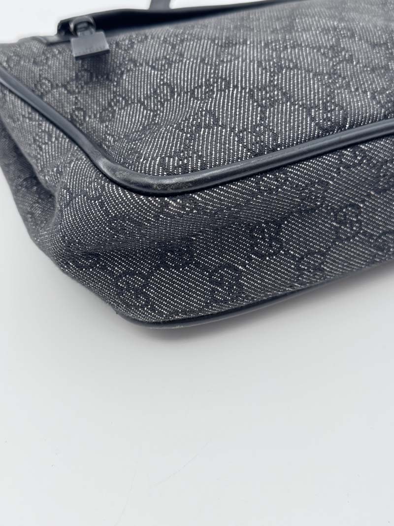 Gucci GG Canvas Shoulder Bag Black - Afbeelding 13