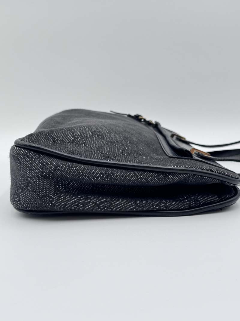 Gucci GG Canvas Shoulder Bag Black - Afbeelding 10
