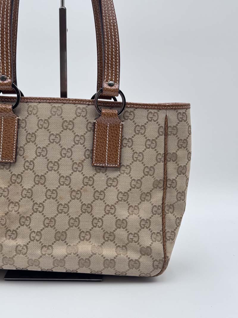 Gucci GG Canvas Tote Bag Beige - Afbeelding 9